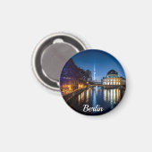 Aimant Tour TV et île musée à Berlin, Allemagne (Recto/Verso)