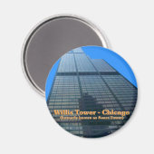 Aimant Tour Willis - Autrefois Connue Sous Le Nom De Tour (Recto/Verso)