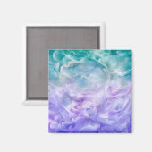 Aimant Tourbillon de nuage bleu et violet (Recto/Verso)
