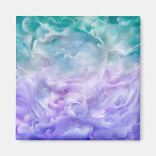 Aimant Tourbillon de nuage bleu et violet