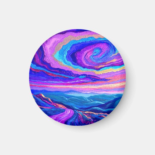 Aimant Tourbillon Violet (Devant)