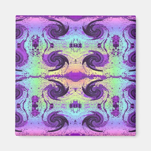 Aimant tourbillons pastel (Devant)