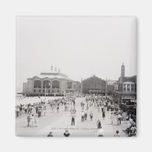 Aimant Touristes de Resort sur l'esplanade