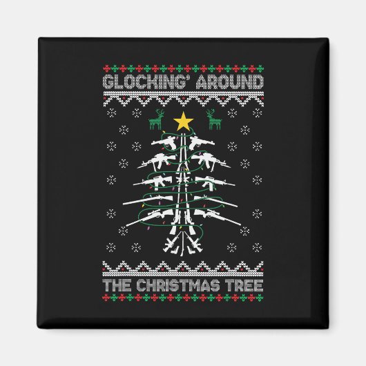 Aimant Tournant autour de l'arbre de Noël Pull de Noël la (Devant)