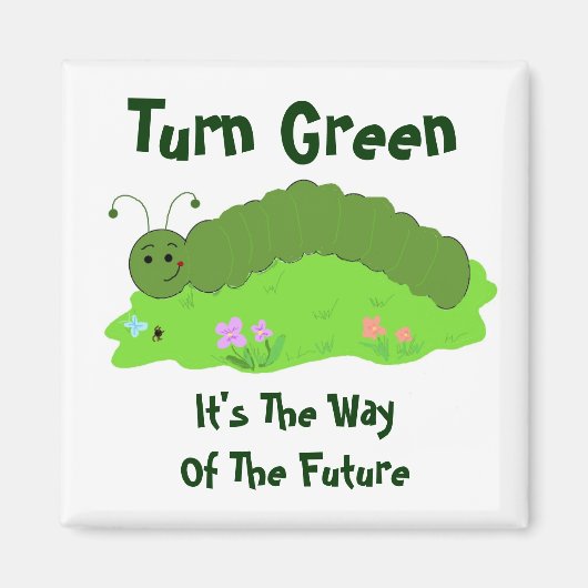 Aimant Tourne au vert, c'est le chemin. (Devant)