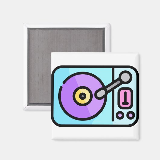 Aimant Tourne-disque (Recto/Verso)