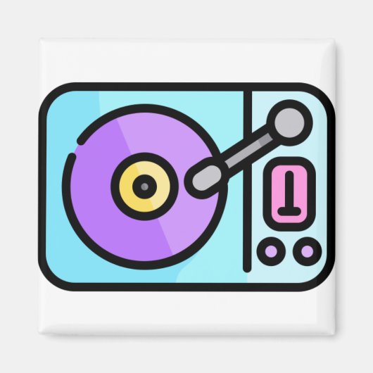 Aimant Tourne-disque (Devant)