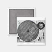 Aimant Tourne-disque DJ (Recto/Verso)