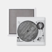 Aimant Tourne-disque DJ (Recto/Verso)