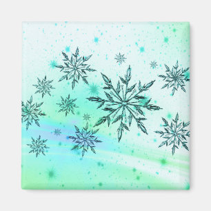 Aimant Tourneberge turquoise bleu blanc