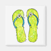 Aimant Tournes blanches mignonnes (Devant)