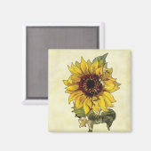 Aimant Tournesol (Recto/Verso)