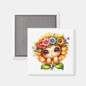 Aimant Tournesol   (Recto/Verso)