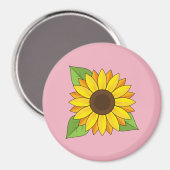 Aimant Tournesol (Recto/Verso)
