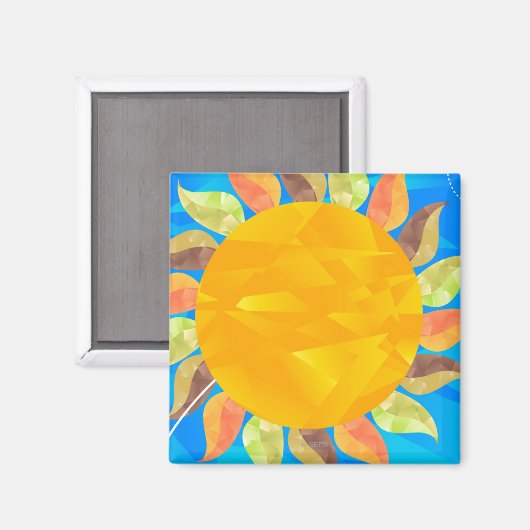 Aimant Tournesol (Recto/Verso)