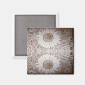 Aimant tournesol à la maison (Recto/Verso)