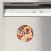 Aimant Tournesol Alphonse Mucha (In Situ (Lave-vaisselle))