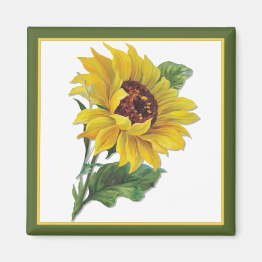 Aimant Tournesol doré (Devant)