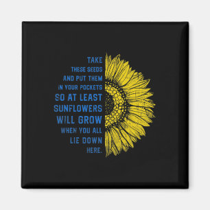 Aimant Tournesol Drapeau Ukraine Prenez Ces Graines
