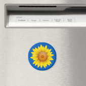 Aimant Tournesol en bleu (In Situ (Lave-vaisselle))
