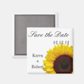 Aimant Tournesol : Enregistrer la date (Recto/Verso)