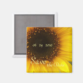 Aimant Tournesol Enregistrer la date (Recto/Verso)