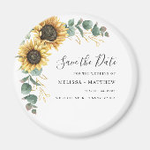 Aimant Tournesol Eucalyptus Floral Jaune Enregistrer La D (Devant)