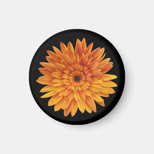 Aimant tournesol floral tendance (Devant)
