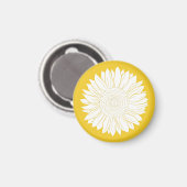 Aimant tournesol jaune (Recto/Verso)