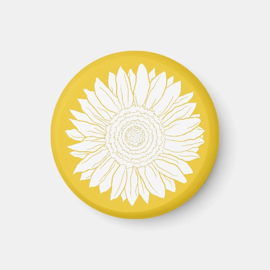 Aimant tournesol jaune (Devant)