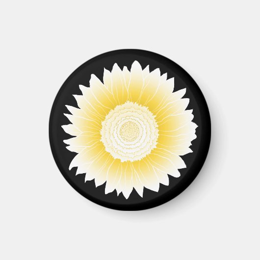 Aimant tournesol jaune (Devant)