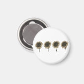 Aimant Tournesol Live, Rire, Amour (Recto/Verso)