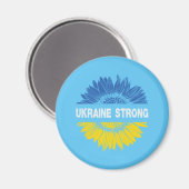 Aimant Tournesol solide Ukraine (Recto/Verso)