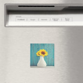 Aimant Tournesols dans un vase (In Situ (Lave-vaisselle))