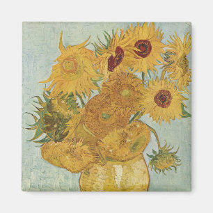 Aimant Tournesols (en bleu)-Vincent van Gogh