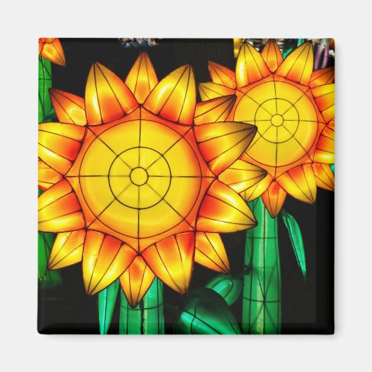 Aimant Tournesols Éruption Solaire (Devant)