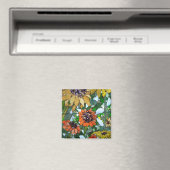 Aimant Tournesols mosaïques (In Situ (Lave-vaisselle))