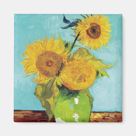 Aimant Tournesols Vincent van Gogh (Devant)