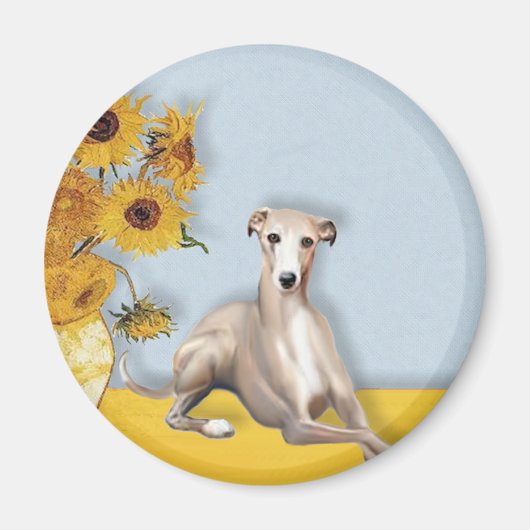 Aimant Tournesols - Whippet #2A (Devant)
