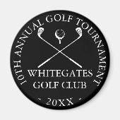 Aimant Tournoi de golf moderne sur mesure (Devant)
