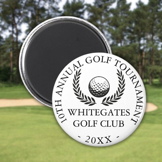 Aimant Tournoi de golf sur clubs personnalisés 
