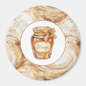 Aimant Tournures de latte de citrouille au miel (Devant)