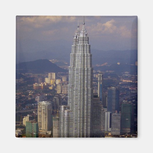 Aimant tours kl skyline (Devant)