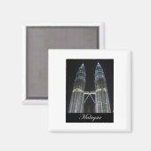 Aimant Tours Petronas à la nuit (Recto/Verso)