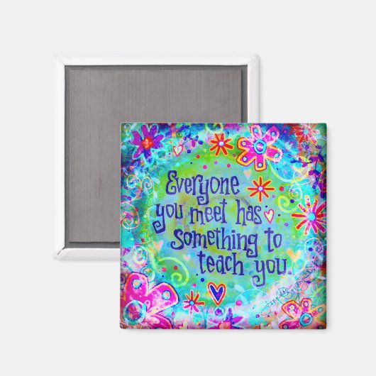 Aimant Tous ceux que vous rencontrez inspirant (Recto/Verso)