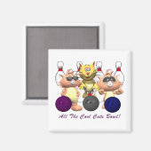 Aimant Tous les chats Cool Bowl (Recto/Verso)