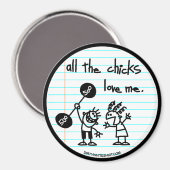 Aimant Tous les poussins m'aiment. (Recto/Verso)