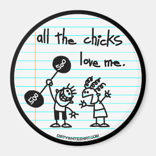Aimant Tous les poussins m'aiment