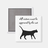 Aimant Tous les visiteurs doivent être approuvés par l'ai (Recto/Verso)