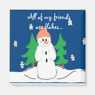 Aimant Tous mes amis sont des flakes...